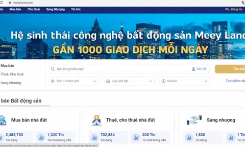 Meey Land: “Trang thông tin điện tử tổng hợp” hay “Sàn thương mại điện tử”?