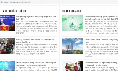 Intracom: Trang thông tin điện tử hoạt động chưa được cấp phép