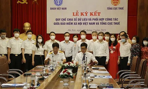 Bảo hiểm Xã hội Việt Nam - Tổng cục Thuế ký kết Quy chế chia sẻ dữ liệu