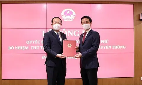 Ông Phạm Đức Long được bổ nhiệm làm Thứ trưởng Bộ Thông tin và Truyền thông