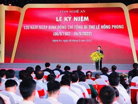 Kỷ niệm trọng thể 120 năm Ngày sinh Tổng Bí thư Lê Hồng Phong