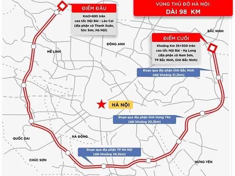 Trước ngày 30/11, Hà Nội sẽ hoàn thành cắm mốc GPMB đường Vành đai 4