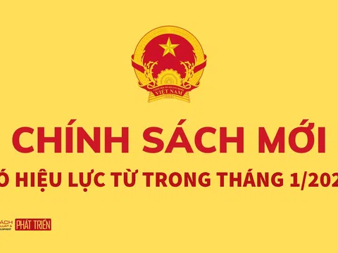 Những chính sách mới nổi bật có hiệu lực trong tháng 1 năm 2023