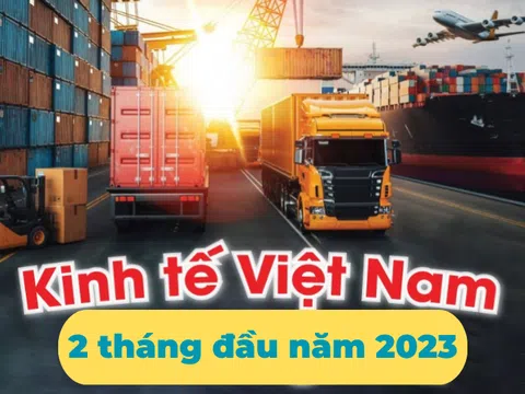 Bức tranh kinh tế Việt Nam 2 tháng đầu năm 2023 qua những con số