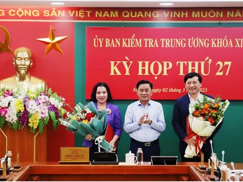 Bộ Chính trị chuẩn y 02 Phó Chủ nhiệm Ủy ban Kiểm tra Trung ương khóa XIII