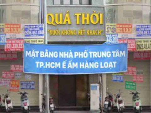 Qua thời “đuổi không hết khách”, mặt bằng nhà phố trung tâm TP.HCM ế ẩm hàng loạt