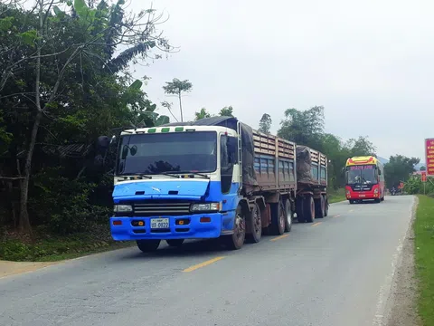 Xe vận tải biển số Lào “đại náo” đường Việt