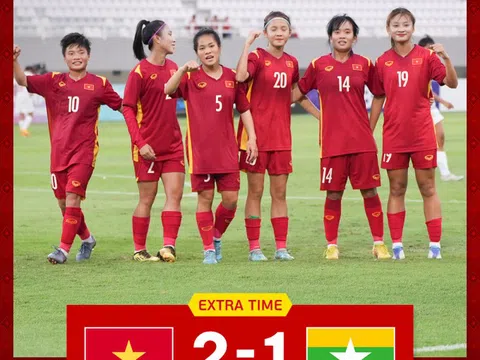 Những bóng hồng U19 nữ Việt Nam chơi quả cảm để giành vé vào chung kết