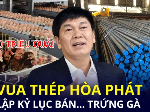 “Vua thép” lập kỷ lục bán… trứng gà, đã xuất khẩu sang Lào, Campuchia và tiếp đến sẽ mở rộng sang thị trường miền Nam