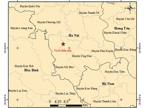 Liên tiếp xảy ra 3 trận động đất tại Hà Nội, Kon Tum