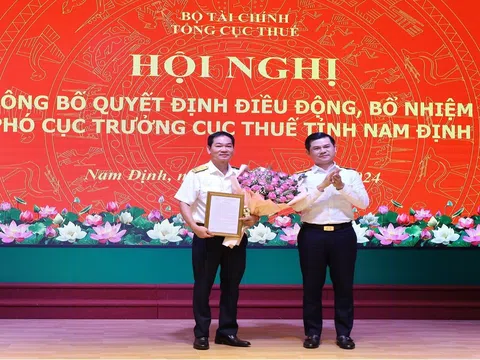 Bổ nhiệm tân Phó Cục trưởng Cục Thuế tỉnh Nam Định