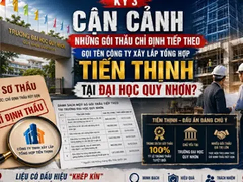 Kỳ 3: Cận cảnh những gói thầu chỉ định tiếp theo gọi tên Công ty Xây lắp Tổng hợp Tiến Thịnh tại Đại học Quy Nhơn?