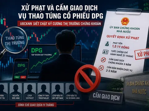 Thao túng cổ phiếu DPG: UBCKNN mạnh tay xử phạt, cấm giao dịch đến 3 năm đối với cá nhân vi phạm