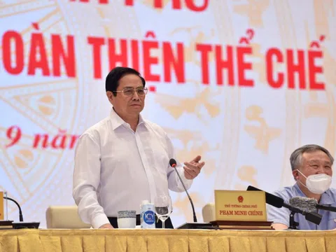 Thủ tướng Phạm Minh Chính: Xây dựng và hoàn thiện thể chế để bảo đảm là “đòn bẩy” kiến tạo phát triển