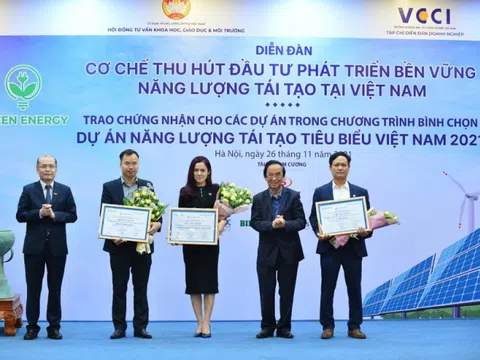 Hai nhà máy điện mặt trời của BIM Energy đứng trong Top 10 Dự án Năng lượng tái tạo tiêu biểu Việt Nam 2021