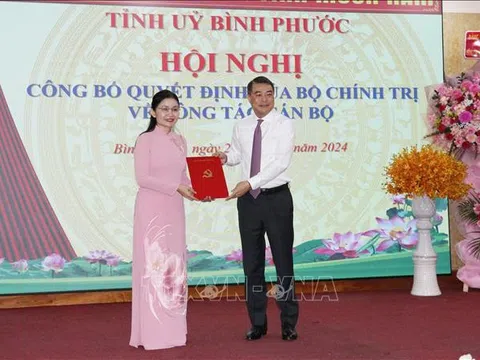 Đồng chí Tôn Ngọc Hạnh được điều động, chỉ định giữ chức Bí thư Tỉnh ủy Bình Phước