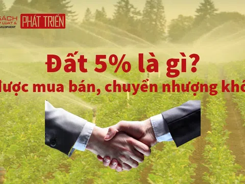 Đất 5% là gì? Có được mua bán, chuyển nhượng không?