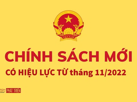 Một số chính sách kinh tế mới có hiệu lực từ tháng 11 tới