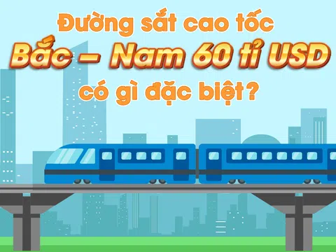 Đường sắt cao tốc Bắc – Nam 60 tỉ USD có gì đặc biệt?