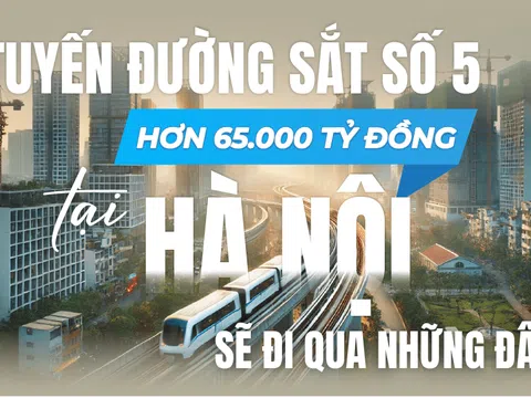 Tuyến đường sắt hơn 65.000 tỷ đồng tại Hà Nội sẽ đi qua những đâu?