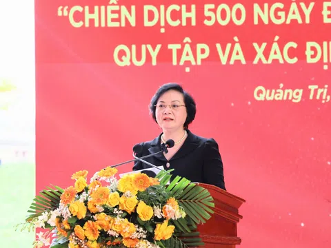 Phó Thủ tướng Phạm Thị Thanh Trà phát động Chiến dịch 500 ngày đêm tìm kiếm, quy tập và xác định danh tính hài cốt liệt sĩ