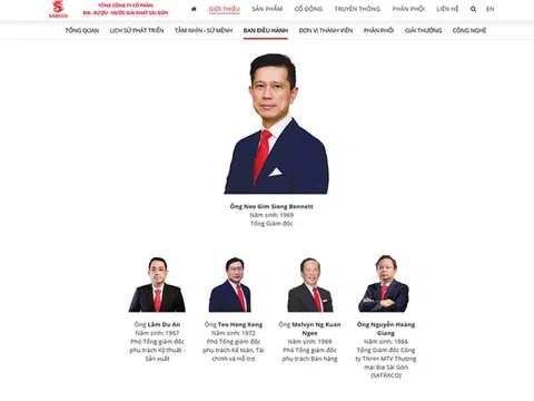 Sabeco có thêm Phó Tổng giám đốc người nước ngoài