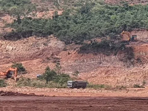 Nghi Sơn (Thanh Hóa): Công ty Công Thanh tiếp tục vi phạm trong khai thác khoáng sản