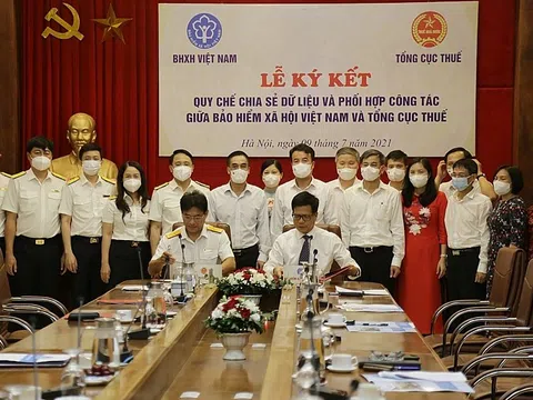Bảo hiểm Xã hội Việt Nam - Tổng cục Thuế ký kết Quy chế chia sẻ dữ liệu