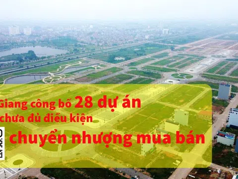 Bắc Giang công bố 28 dự án chưa đủ điều kiện chuyển nhượng mua bán