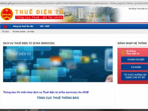 Triển khai ứng dụng thuế điện tử trên thiết bị di động