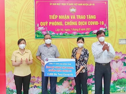 Petrolimex tiếp tục hỗ trợ kinh phí, mua sắm thiết bị cho người dân vùng dịch