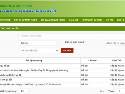 Đề xuất đơn giản hóa 85% TTHC trong lĩnh vực tài nguyên và môi trường