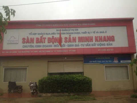 Nghệ An: Dự án KĐT Minh Khang nợ tiền sử dụng đất như “chúa chổm”