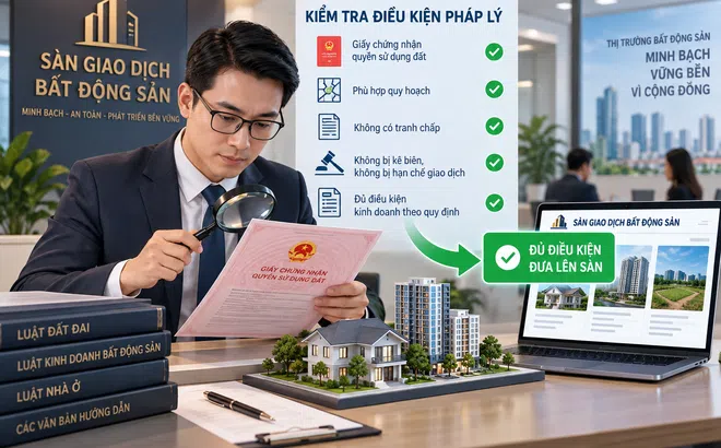 Sàn giao dịch Bất động sản phải kiểm tra điều kiện pháp lý của bất động sản trước khi đưa lên sàn